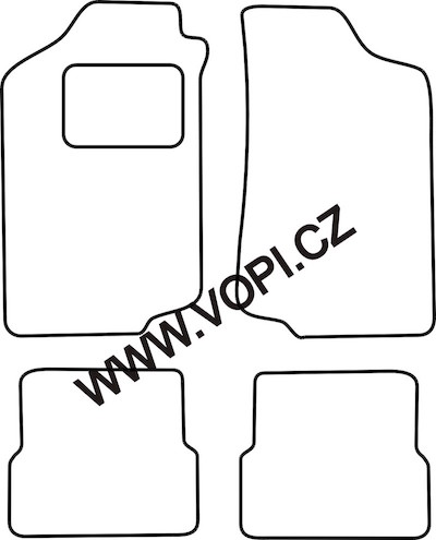 Autokoberce Volkswagen Golf 2/Jetta 1983 - 1991 Autofit (4905)